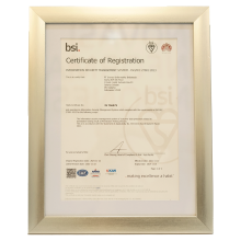 ISO 270012013 certification